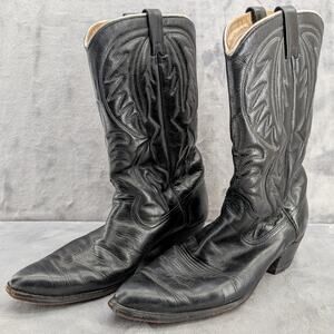 Ortho O'Sullivan Ease Vintage Western Leather Cowboy Boots Black size 9.5B